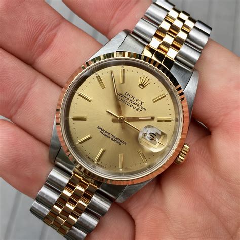 1991 rolex datejust two-tone|1991 datejust rolex price.